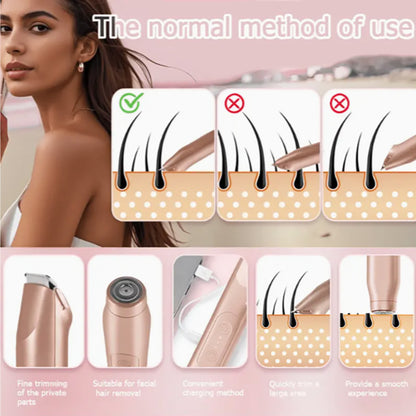 Dual Head Electric Body Shaver | Waterproof Cordless Hair Removal | Women